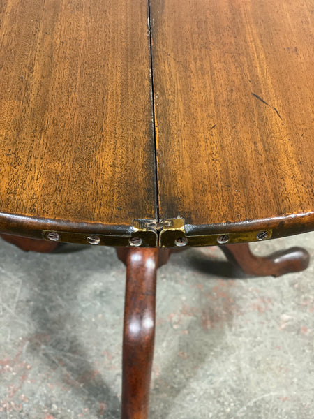 A Rare Georgian Mahogany Flip Top Table