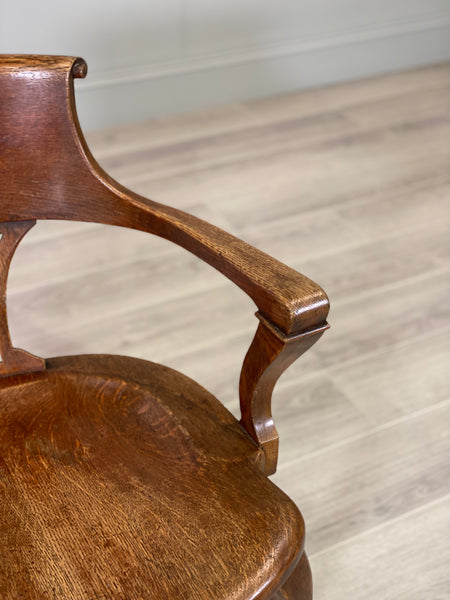 19th Century Oak Desk Chair