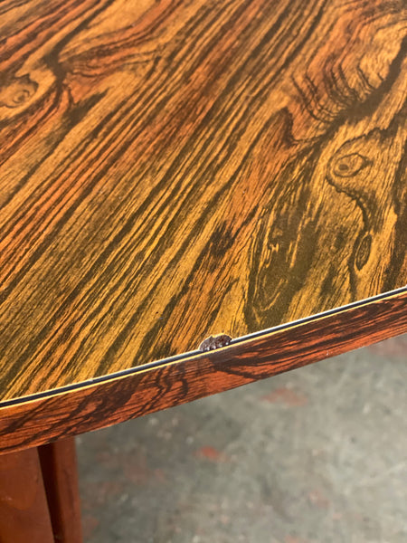 Mid Century Rosewood Veneer Tripod Coffee Table