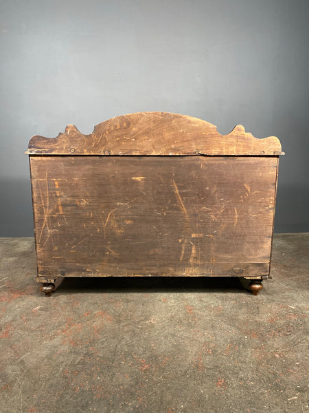 Antique Victorian Figured Mahogany Country Sideboard