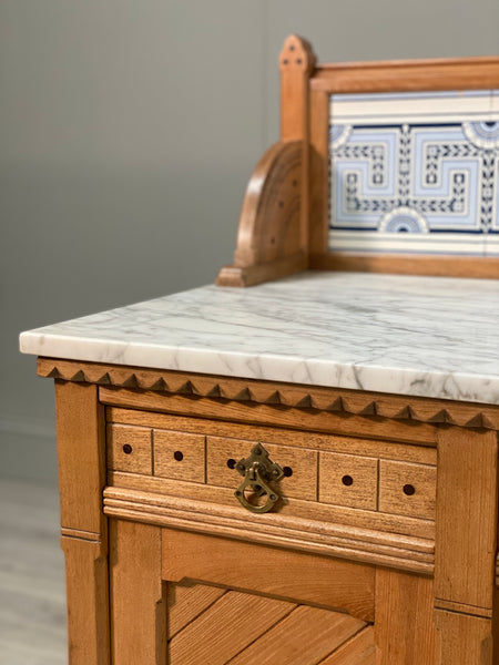 19th Century Aesthetic Movement Ash Washstand