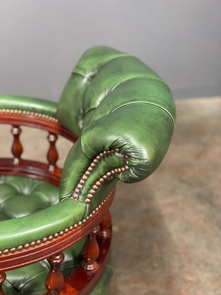 Vintage Chesterfield Captains Desk Chair