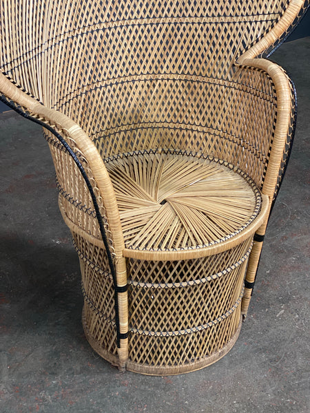 Vintage Rattan Peacock Chair