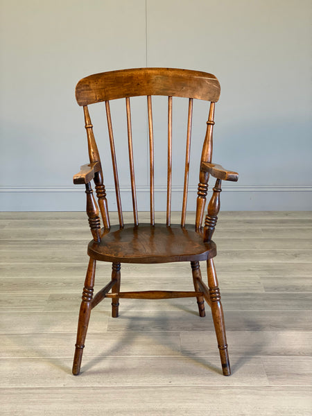 19th Century High Back Elm Windsor Chair
