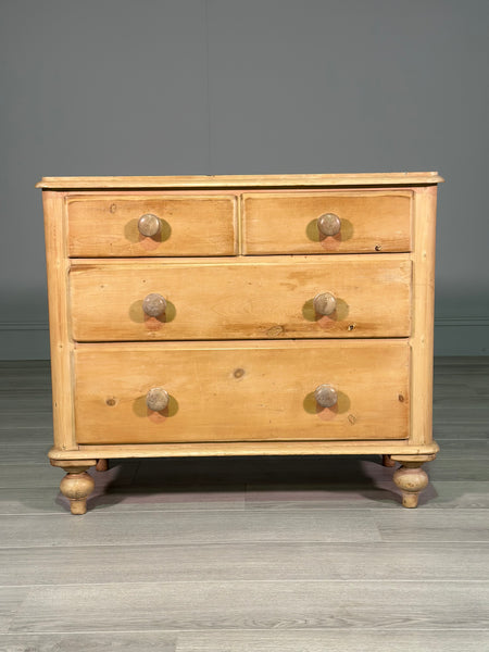Victorian Pine Chest Of Drawers