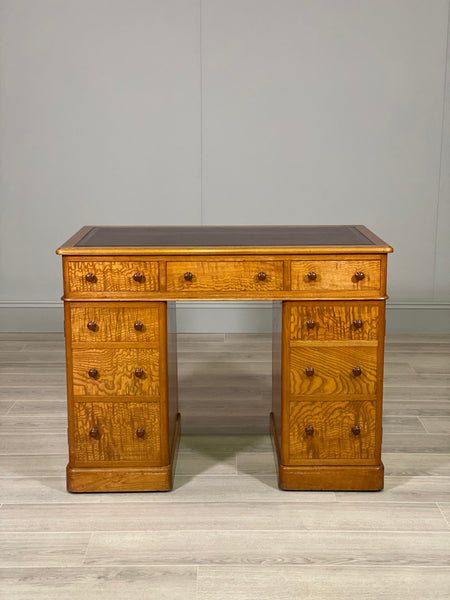Small Edwardian Ash Writing Desk