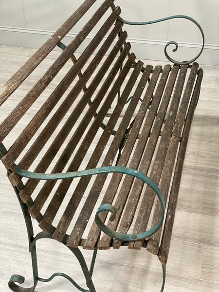 19th Century Garden Bench In Original Condition