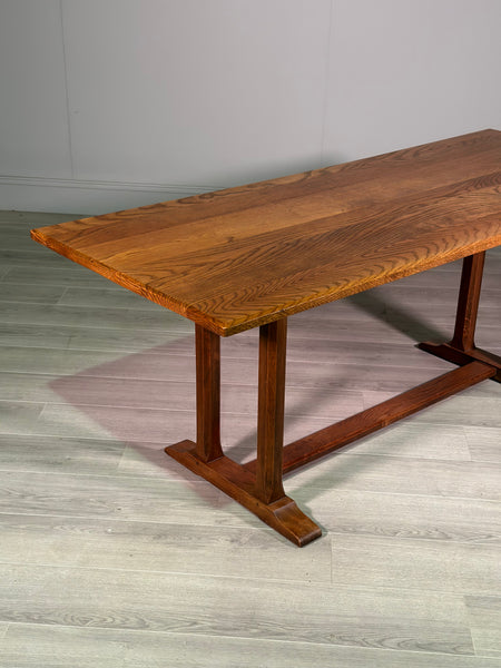Arts and Crafts Oak Refectory Table By Arthur Reynolds Of Ludlow