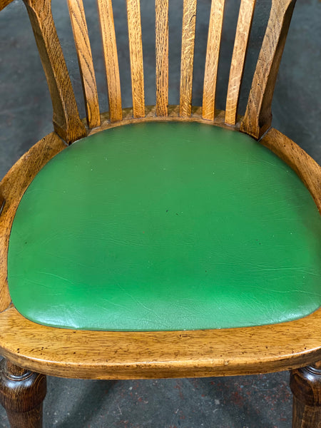 Antique Oak Captain’s Desk Chair
