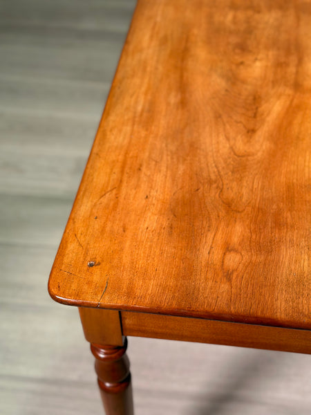 19th Century Satin Walnut Side Table