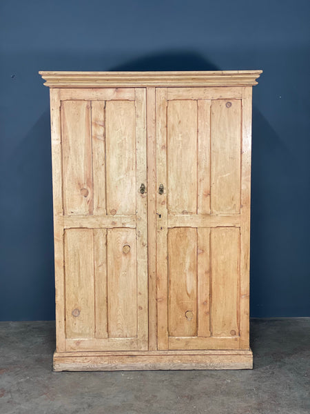 Large Victorian Pine School Housekeepers Cupboard