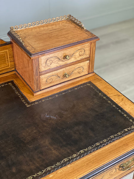 A Victorian Rosewood Desk By Maple & Co