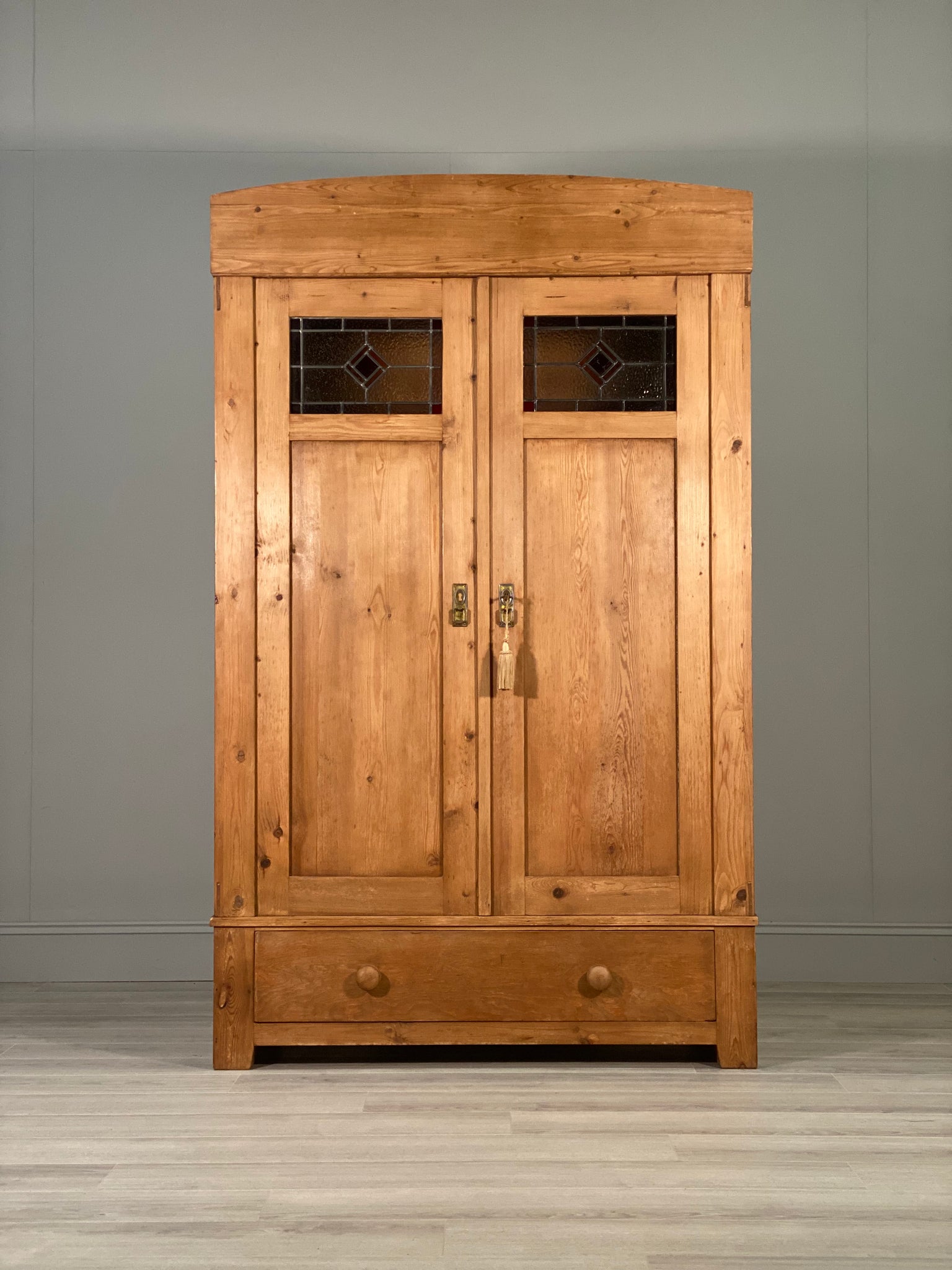 19th Century Pine Hall Cupboard