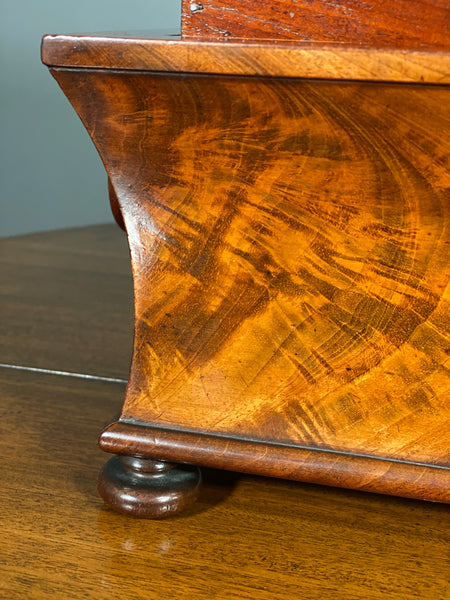 A Georgian Mahogany Tea Caddy By George Simpson Of London