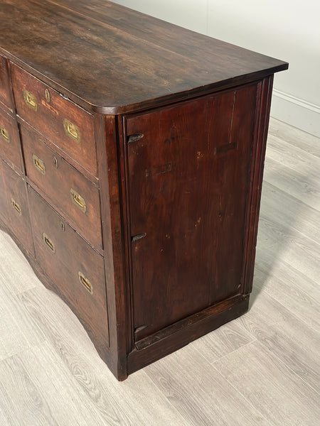 19th Century Oak Bank Of Drawers