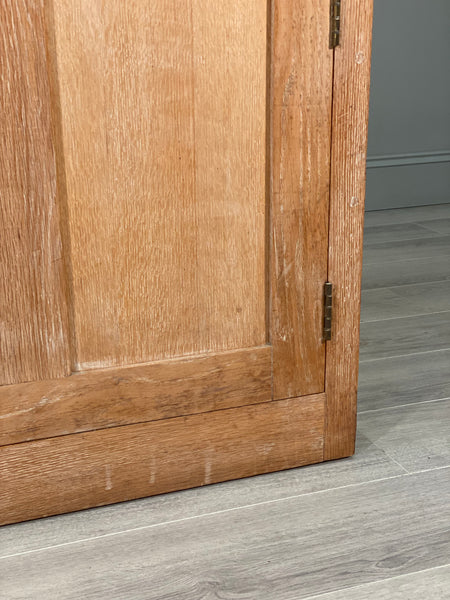 Large Antique Oak School Cupboard