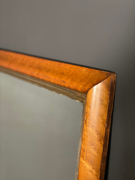 Large Early 20th Century Birds Eye Maple Mirror
