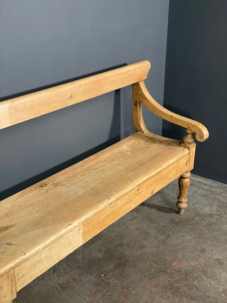9ft Victorian Pine Bench