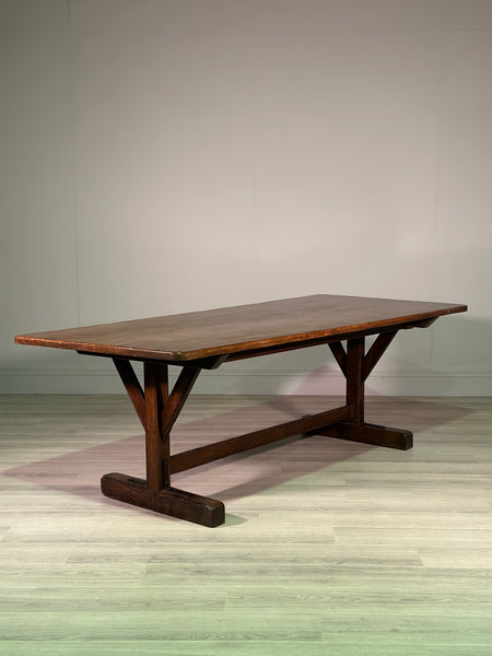 Monumental 19th Century Oak Refectory Table