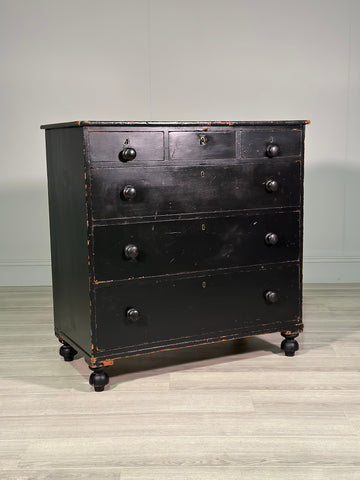 Regency Ebonised Chest Of Drawers