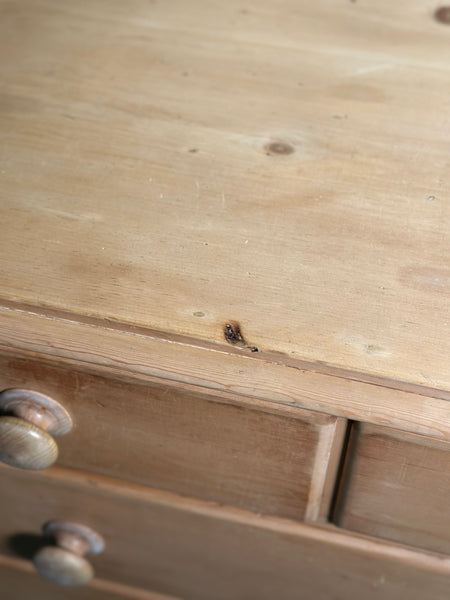 Victorian Pine Chest Of Drawers