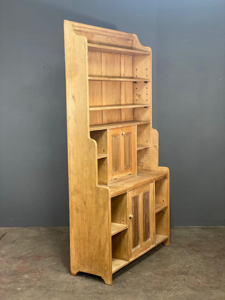 Edwardian Waterfall Bookcase Writing Desk