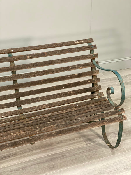 19th Century Garden Bench In Original Condition