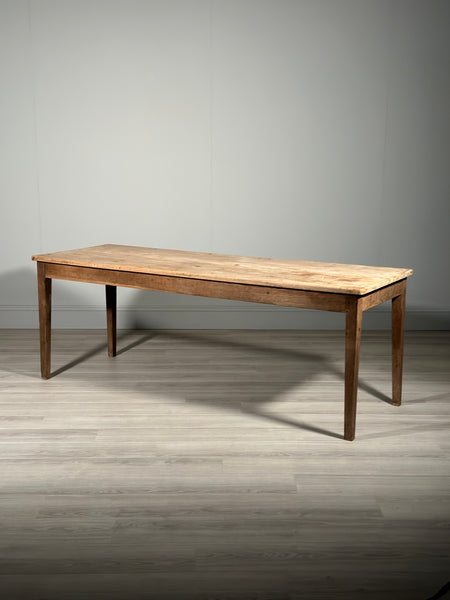 Antique Sycamore Top French Dining Table