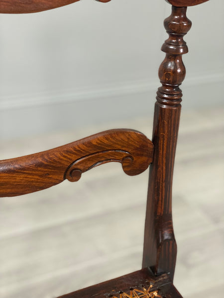 A Pair Of 19th Century Faux Rosewood Side Chairs