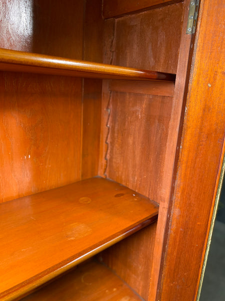 Antique Edwardian Mahogany Glazed Bookcase