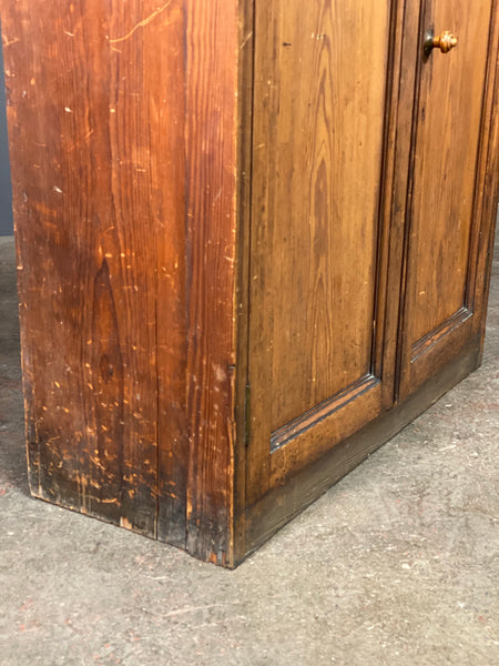Victorian Pitch Pine Church Cupboard