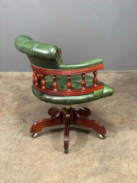 Vintage Chesterfield Captains Desk Chair