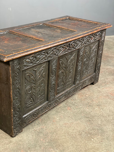 18th Century Carved Oak Georgian Chest