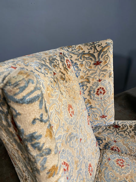 A Pair Of 20th Century Antique Floral Armchairs By Beresford And Hicks