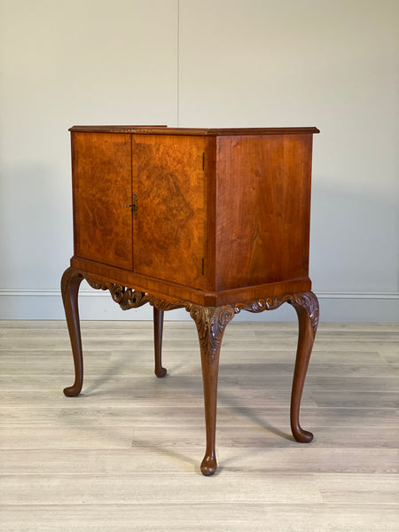 Mid 20th Century Burr Walnut Cocktail Cabinet