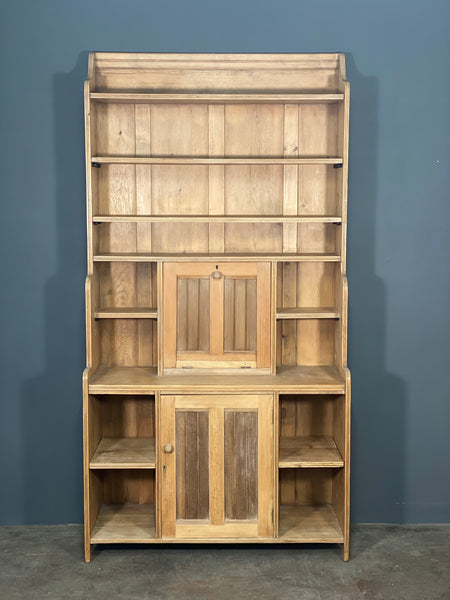 Edwardian Waterfall Bookcase Writing Desk