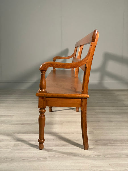 Large 19th Century Pine Bench