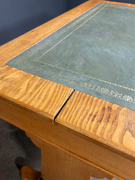 Small Light Oak Writing Desk c1920