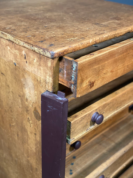 Victorian Wellington Pine Collectors Cabinet