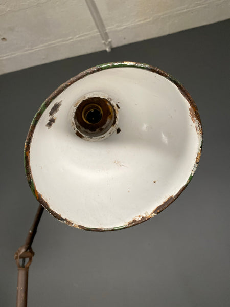 Large Antique Dugdill Industrial Angle poise Desk Lamp c1930