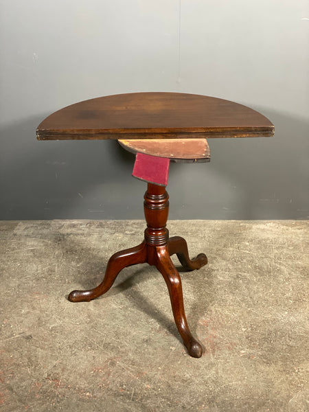A Rare Georgian Mahogany Flip Top Table