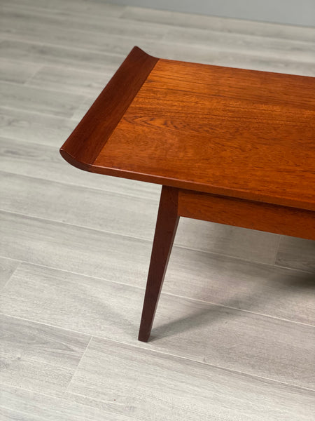 Mid 20th Century Curved Teak Coffee Table