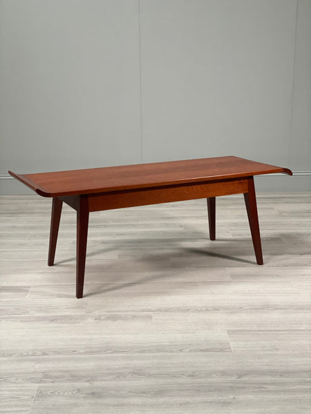 Mid 20th Century Curved Teak Coffee Table
