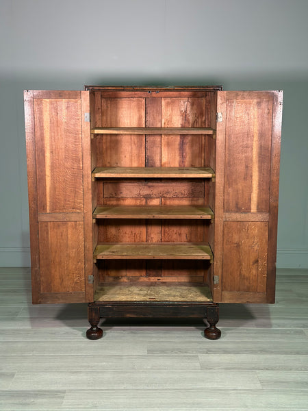 18th Century Carved Oak Cupboard