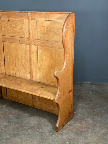 Victorian Pine Oak Settle