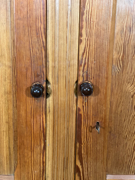 Pitch Pine Church Vestry Cupboard