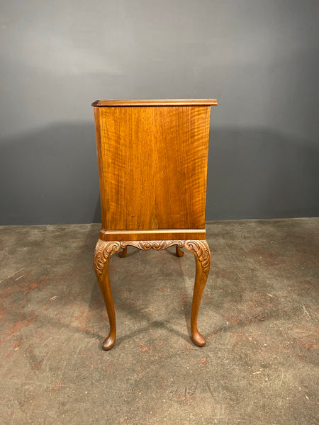 Mid 20th Century Burr Walnut Cocktail Cabinet