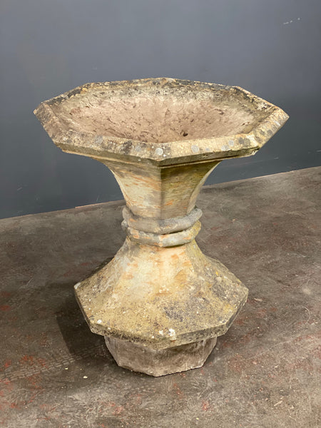 19th Century Large York Stone Birdbath Planter
