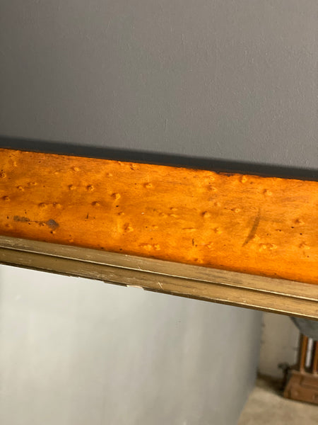 Large Early 20th Century Birds Eye Maple Mirror