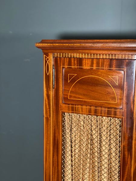 Edwardian Inlaid Mahogany Display Cabinet